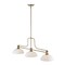 Z-Lite Melange 3 Light Chandelier, Heritage Brass & Matte Opal 725-3HBR-DMO14 - alternate 4